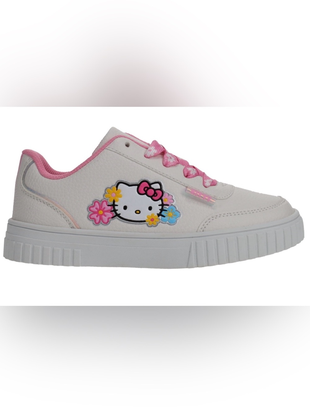 Hello Kitty 🐱 Girls Casual Court Sneakers Size 3 - Picture 3 of 15